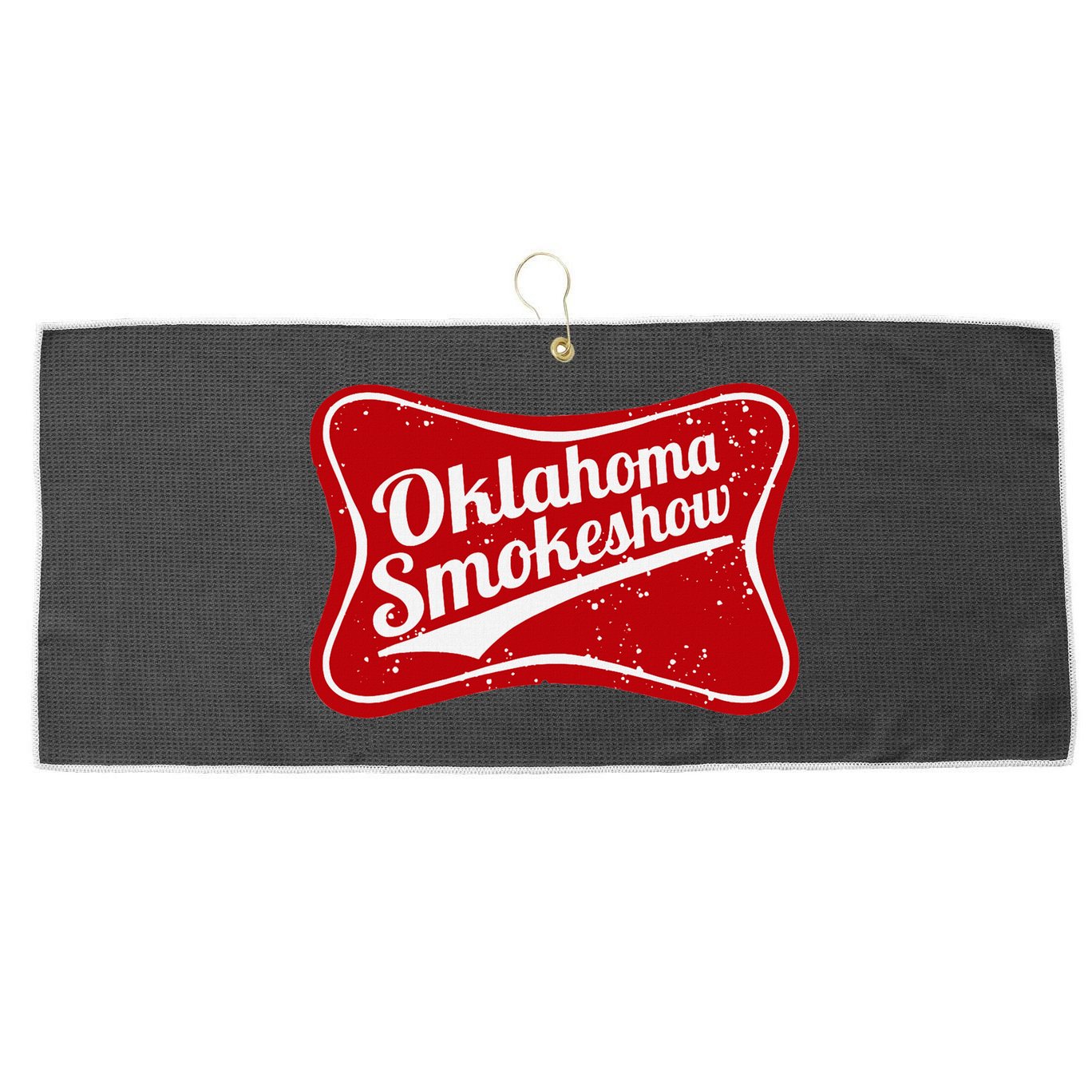 Oklahoma Smokeshow Western Country Music Cowboy Large Microfiber Waffle Golf Towel