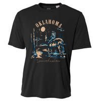 Oklahoma Smokeshow Western Oklahoma Smokeshow Cowboy Rodeo Cooling Performance Crew T-Shirt