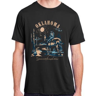 Oklahoma Smokeshow Western Oklahoma Smokeshow Cowboy Rodeo Adult ChromaSoft Performance T-Shirt