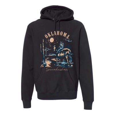 Oklahoma Smokeshow Western Oklahoma Smokeshow Cowboy Rodeo Premium Hoodie