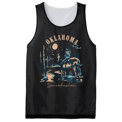 Oklahoma Smokeshow Western Oklahoma Smokeshow Cowboy Rodeo Mesh Reversible Basketball Jersey Tank