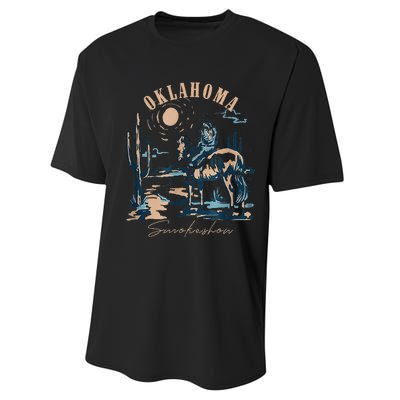 Oklahoma Smokeshow Western Oklahoma Smokeshow Cowboy Rodeo Performance Sprint T-Shirt