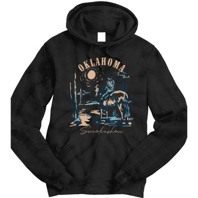 Oklahoma Smokeshow Western Oklahoma Smokeshow Cowboy Rodeo Tie Dye Hoodie