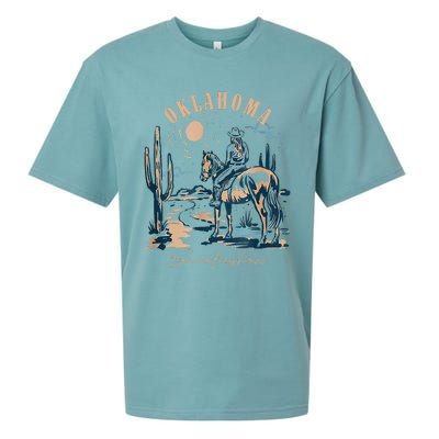 Oklahoma Smokeshow Western Oklahoma Smokeshow Cowboy Rodeo Sueded Cloud Jersey T-Shirt