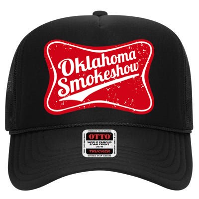 Oklahoma Smokeshow Western Country Music Cowboy High Crown Mesh Back Trucker Hat