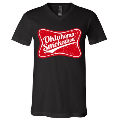 Oklahoma Smokeshow Western Country Music Cowboy V-Neck T-Shirt