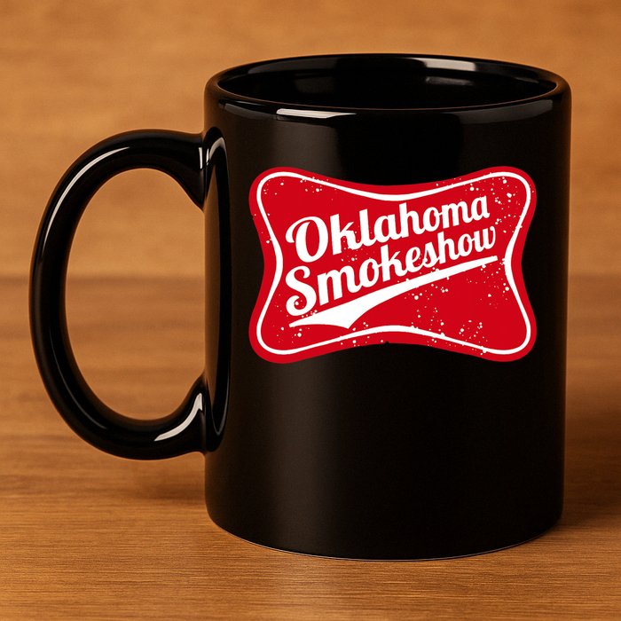 Oklahoma Smokeshow Western Country Music Cowboy 11oz C Handle Ceramic Mug