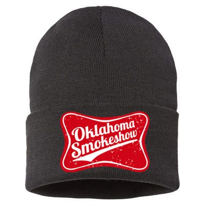 Oklahoma Smokeshow Western Country Music Cowboy Sustainable Knit Beanie