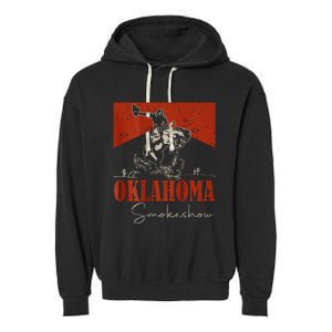 Oklahoma Smokeshow Western Rodeo Garment-Dyed Fleece Hoodie