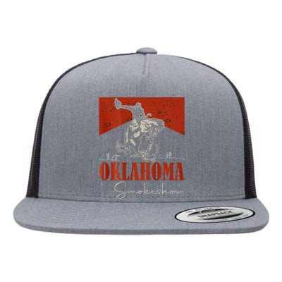 Oklahoma Smokeshow Western Rodeo Flat Bill Trucker Hat