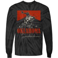 Oklahoma Smokeshow Western Rodeo Tie-Dye Long Sleeve Shirt