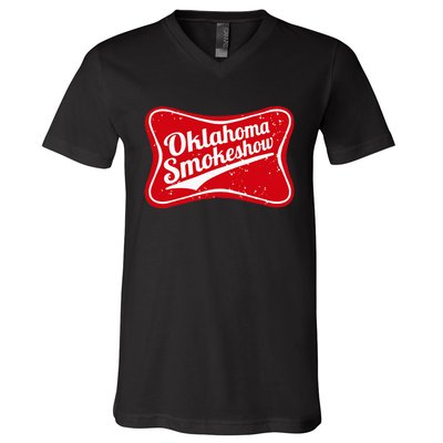 Oklahoma Smokeshow Western Country Music Cowboy V-Neck T-Shirt