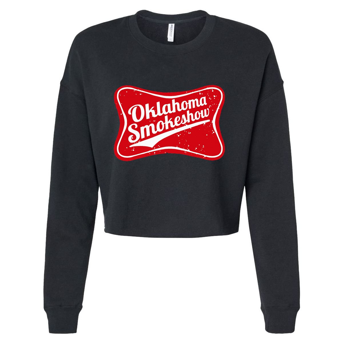 Oklahoma Smokeshow Western Country Music Cowboy Cropped Pullover Crew