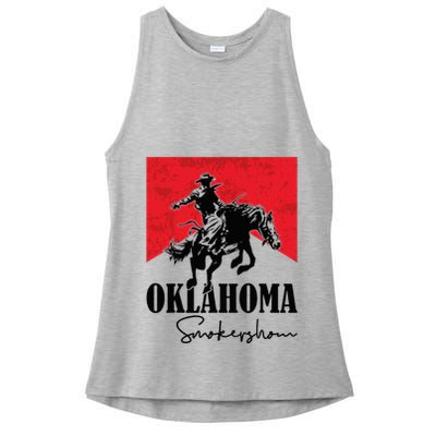 Oklahoma Smokeshow Western Country Ladies PosiCharge Tri-Blend Wicking Tank