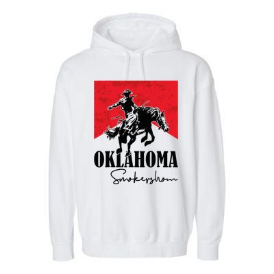Oklahoma Smokeshow Western Country Garment-Dyed Fleece Hoodie