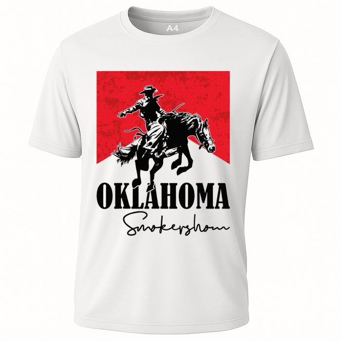 Oklahoma Smokeshow Western Country Cooling Performance Crew T-Shirt