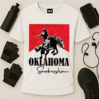 Oklahoma Smokeshow Western Country Cooling Performance Crew T-Shirt