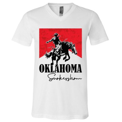 Oklahoma Smokeshow Western Country V-Neck T-Shirt