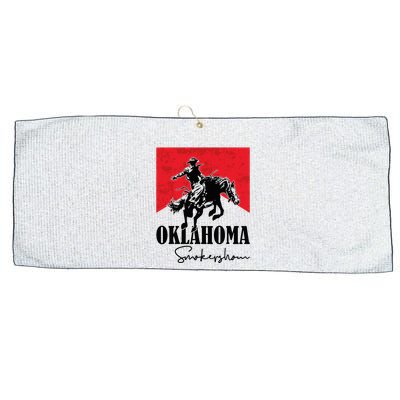 Oklahoma Smokeshow Western Country Large Microfiber Waffle Golf Towel