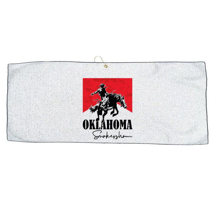 Oklahoma Smokeshow Western Country Large Microfiber Waffle Golf Towel
