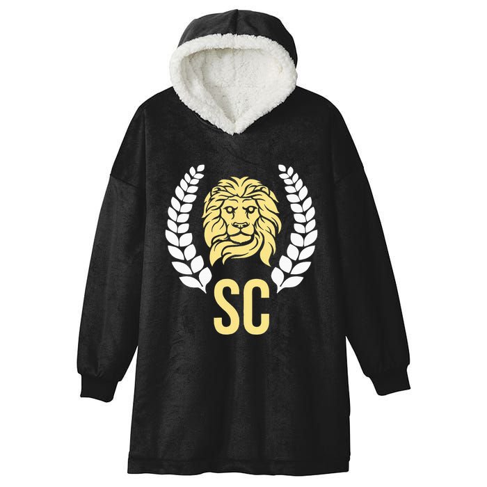 Orlando Soccer With Lion Crest Sc Hooded Wearable Blanket