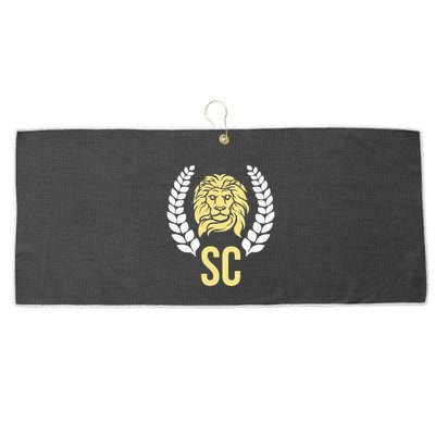Orlando Soccer With Lion Crest Sc Large Microfiber Waffle Golf Towel