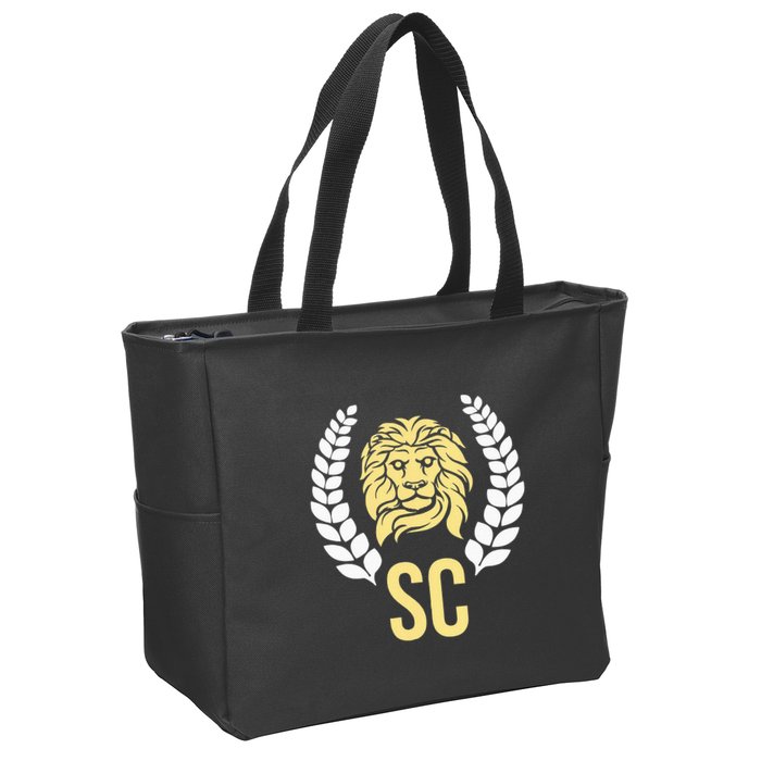 Orlando Soccer With Lion Crest Sc Zip Tote Bag