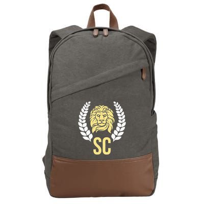 Orlando Soccer With Lion Crest Sc Cotton Canvas Backpack