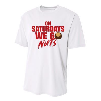 On Saturdays We Go Nuts Performance Sprint T-Shirt