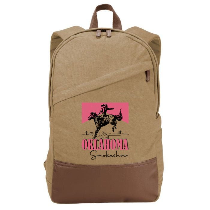 Oklahoma Smokeshow Western Oklahoma Smokeshow Cotton Canvas Backpack
