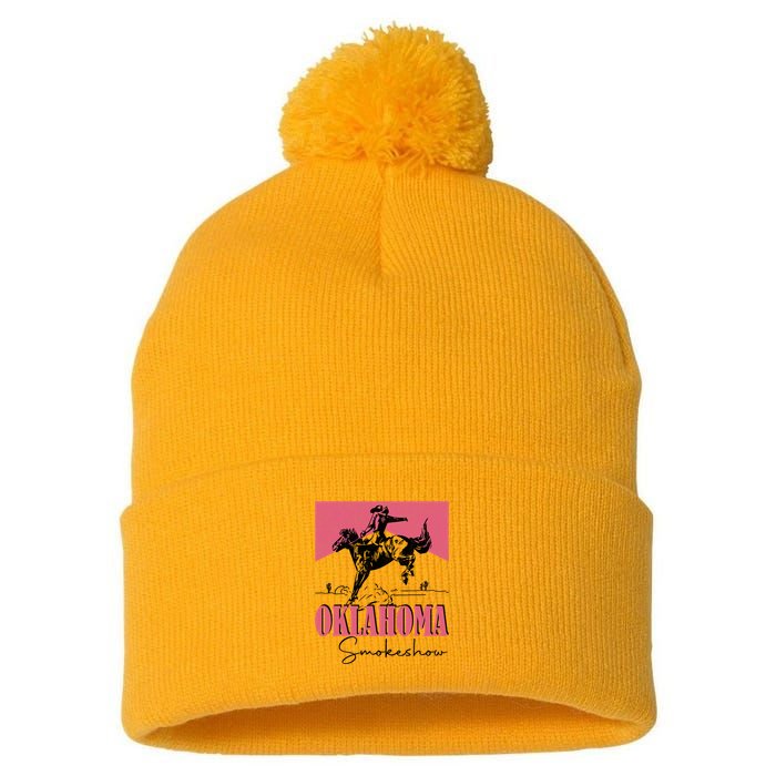 Oklahoma Smokeshow Western Oklahoma Smokeshow Pom Pom 12in Knit Beanie