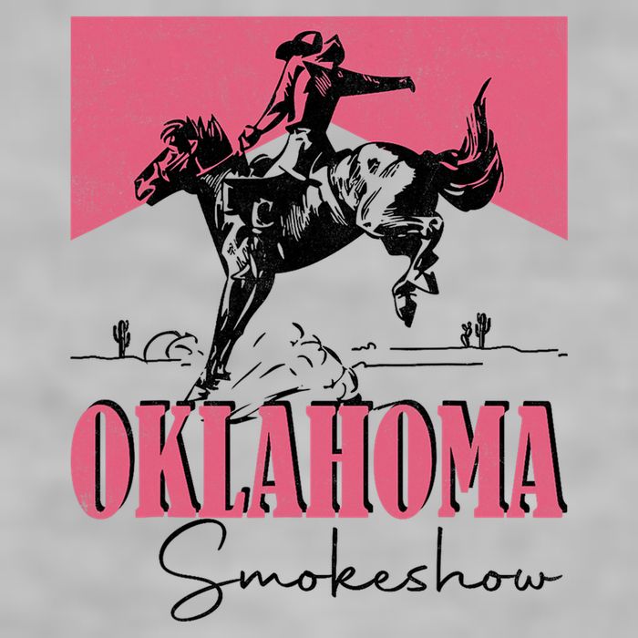 Oklahoma Smokeshow Western Oklahoma Smokeshow Ladies PosiCharge Tri-Blend Wicking Tank