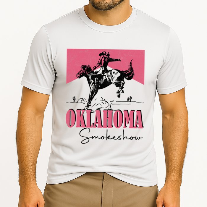 Oklahoma Smokeshow Western Oklahoma Smokeshow Cooling Performance Crew T-Shirt