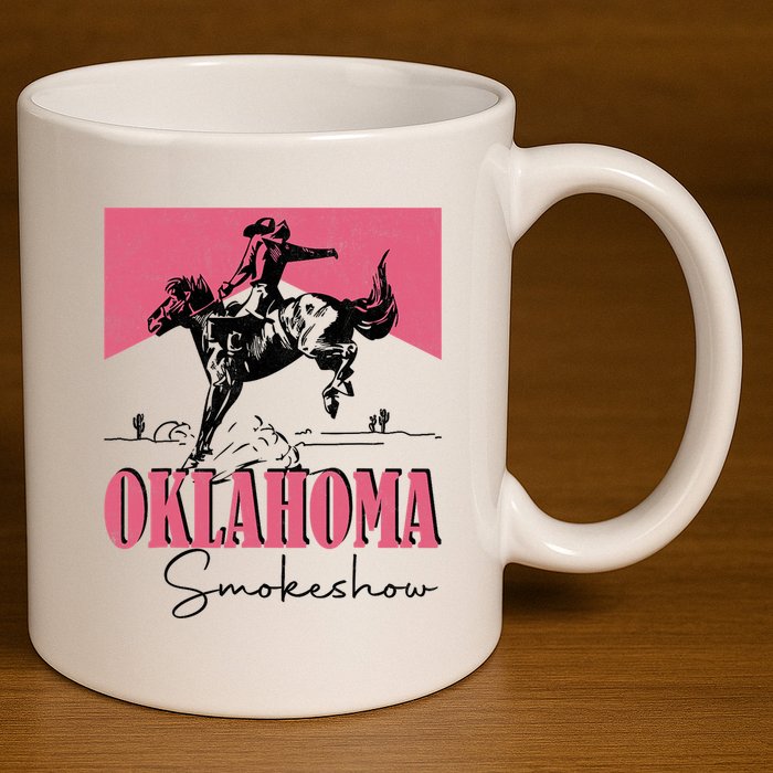 Oklahoma Smokeshow Western Oklahoma Smokeshow 11oz C Handle Ceramic Mug