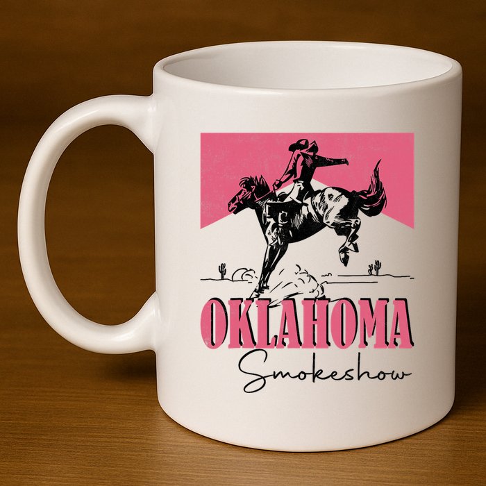 Oklahoma Smokeshow Western Oklahoma Smokeshow 11oz C Handle Ceramic Mug