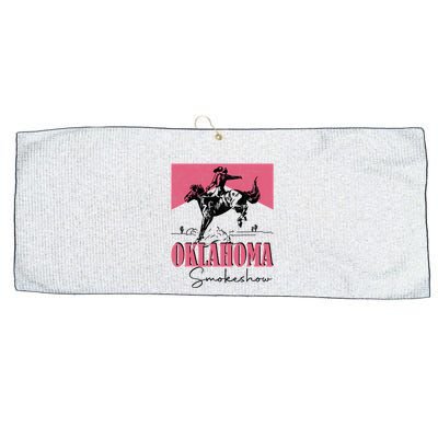 Oklahoma Smokeshow Western Oklahoma Smokeshow Large Microfiber Waffle Golf Towel