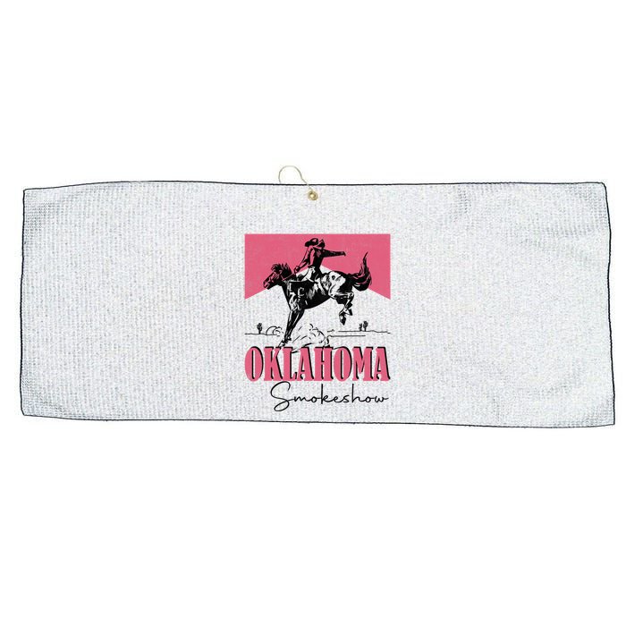 Oklahoma Smokeshow Western Oklahoma Smokeshow Large Microfiber Waffle Golf Towel