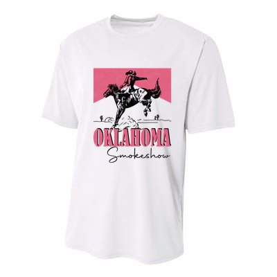 Oklahoma Smokeshow Western Oklahoma Smokeshow Youth Performance Sprint T-Shirt