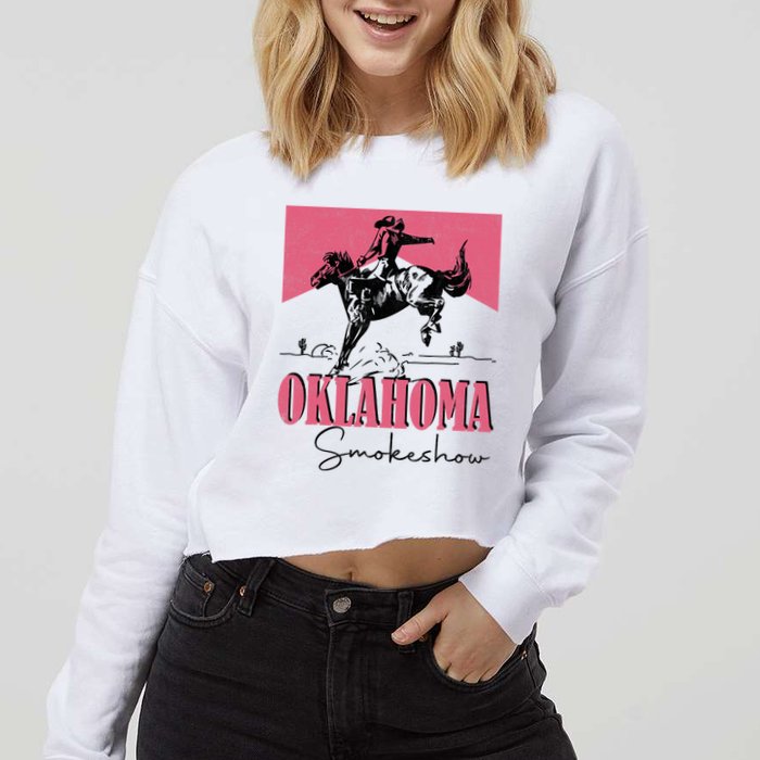 Oklahoma Smokeshow Western Oklahoma Smokeshow Cropped Pullover Crew