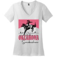 Oklahoma Smokeshow Western Oklahoma Smokeshow Women's V-Neck T-Shirt