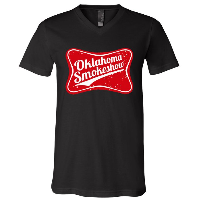 Oklahoma Smokeshow Western Country Music V-Neck T-Shirt