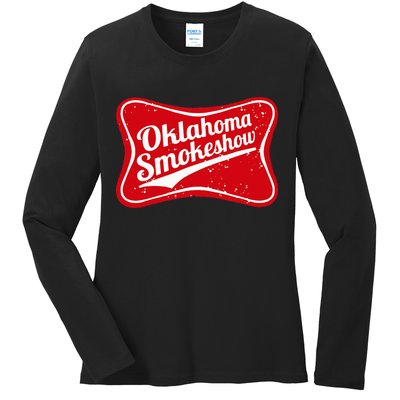 Oklahoma Smokeshow Western Country Music Ladies Long Sleeve Shirt