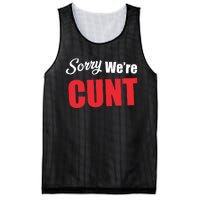 Omweekend Sorry WeRe Cunt Mesh Reversible Basketball Jersey Tank