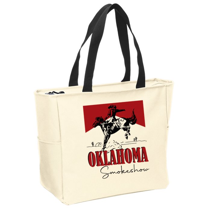 Oklahoma Smokeshow Western Oklahoma Smokeshow Cowboy Zip Tote Bag