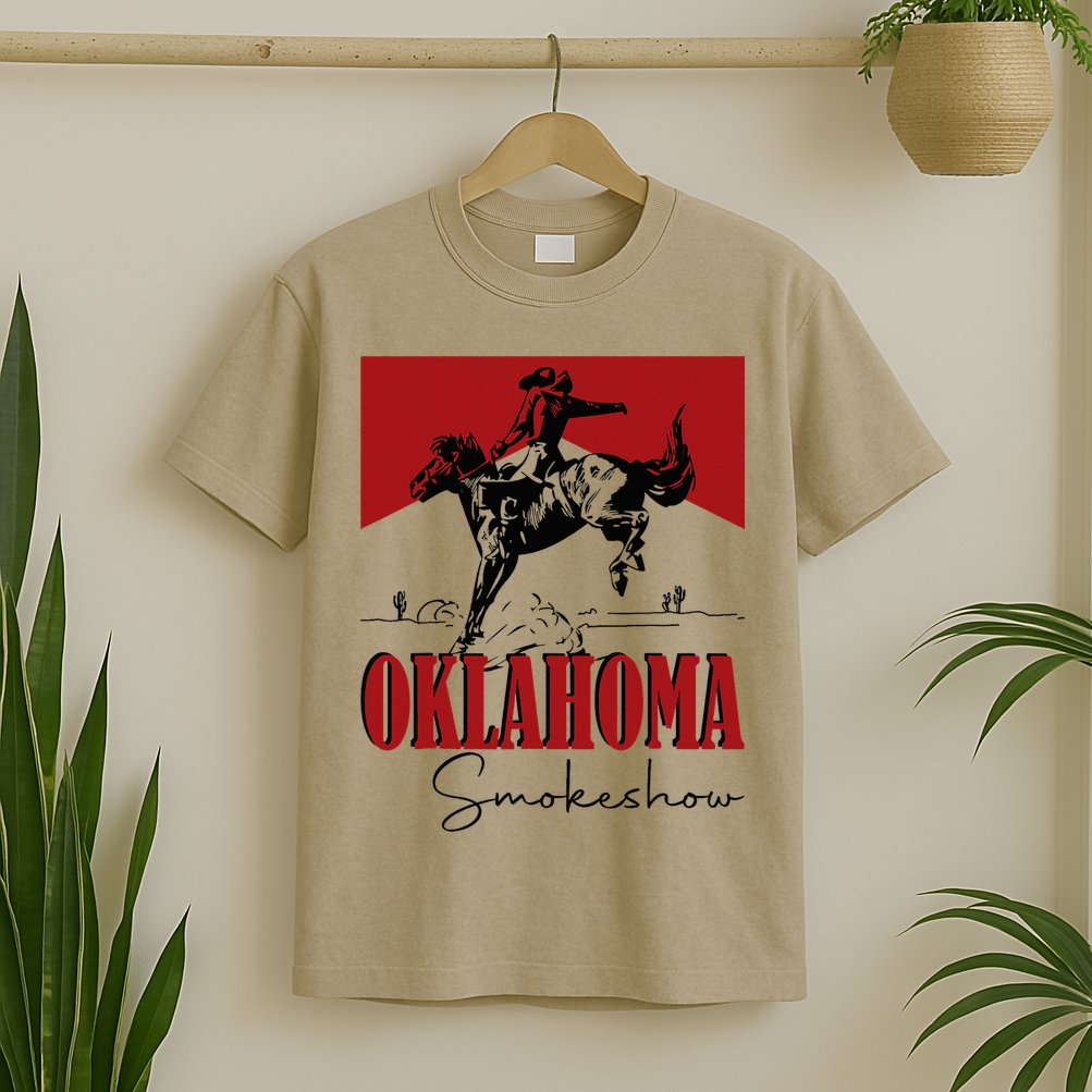 Oklahoma Smokeshow Western Oklahoma Smokeshow Cowboy T-Shirt