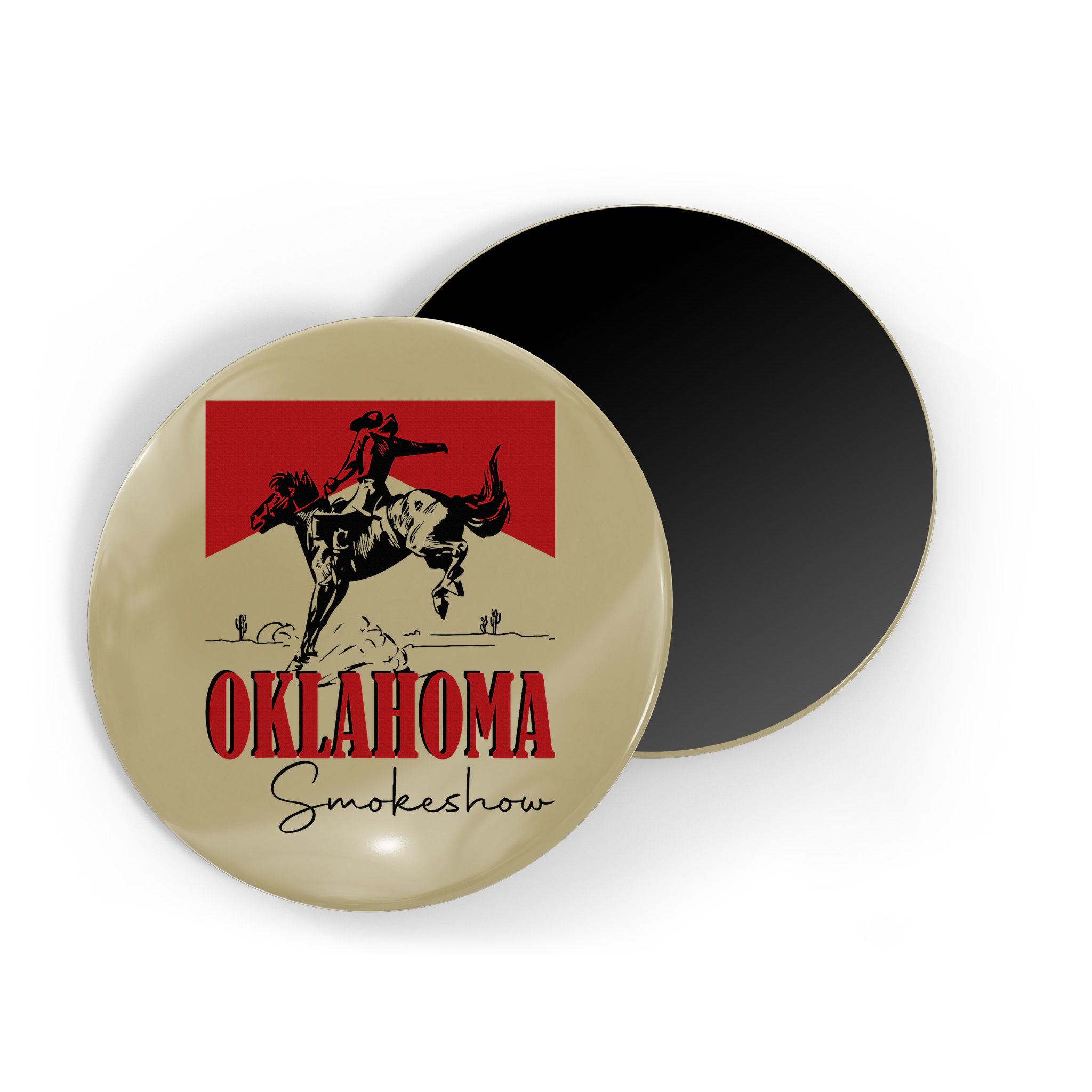 Oklahoma Smokeshow Western Oklahoma Smokeshow Cowboy Magnet