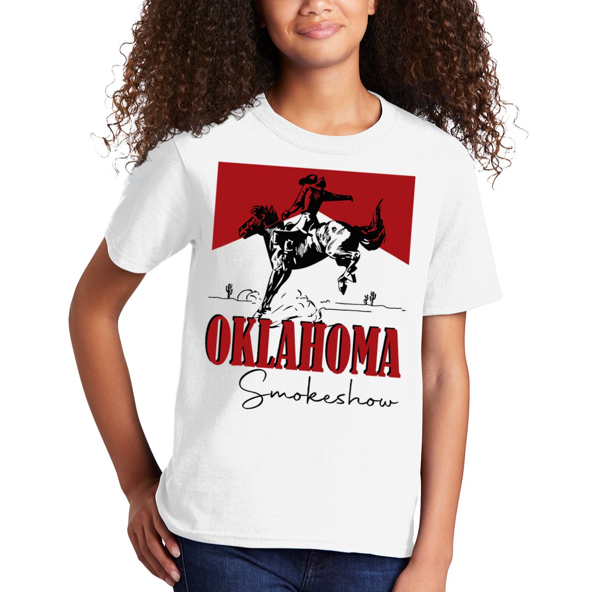 Oklahoma Smokeshow Western Oklahoma Smokeshow Cowboy Kids T-Shirt