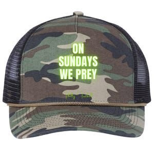 On Sundays We Prey Retro Rope Trucker Hat Cap