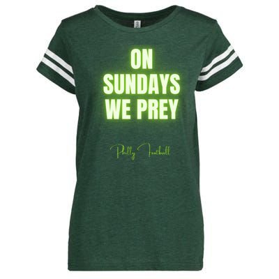 On Sundays We Prey Enza Ladies Jersey Football T-Shirt