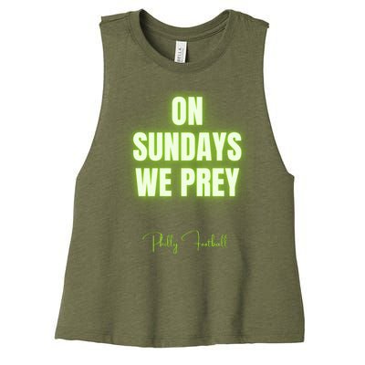 On Sundays We Prey Women's Racerback Cropped Tank